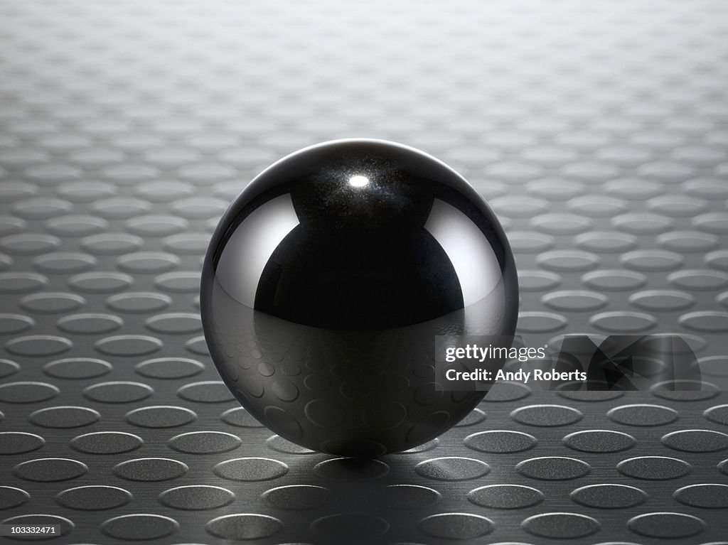 Close up of metal ball