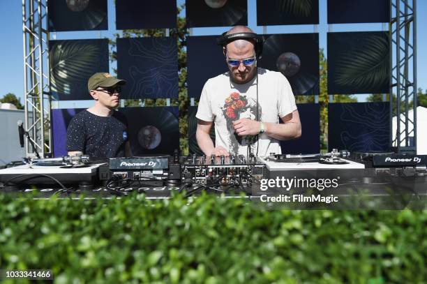 Deep Club Deejays perform in The Break Room during day 1 of Grandoozy on September 14, 2018 in Denver, Colorado.