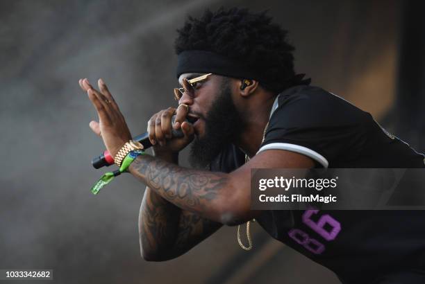 Big K.R.I.T. Performs on the Paper Stage during day 1 of Grandoozy on September 14, 2018 in Denver, Colorado.