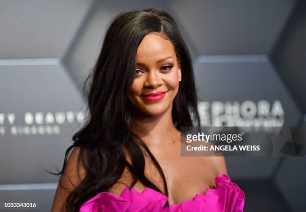 Rihanna attends the Fenty Beauty by Rihanna event at Sephora on September 14, 2018 in Brooklyn, New York.