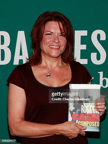 Singer/songwriter/author Rosanne Cash promotes "Composed" at Barnes & Noble Union Square on August 10, 2010 in New York City.