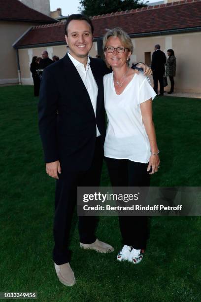 Claude Chirac and her son Martin Ray-Chirac attend the Kering Heritage Days Opening Night at 40 Rue de Sevres on September 14, 2018 in Paris, France.
