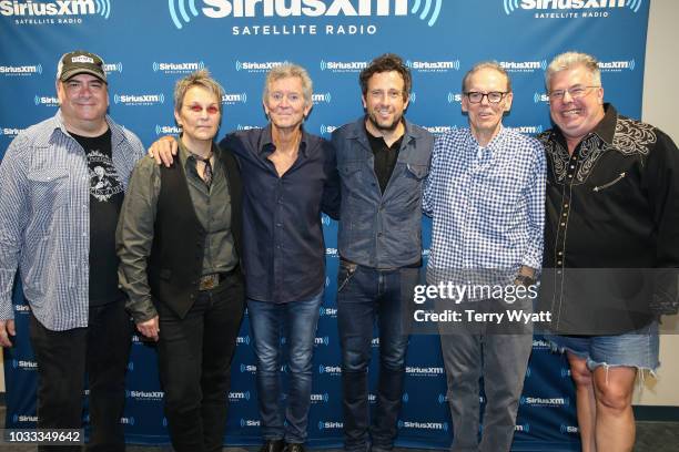 SiriusXM's Jeremy Tepper, Mary Gauthier,Rodney Crowell,Will Hoge, John Hiatt and SiriusXM's Mojo Nixon attend SiriusXM Outlaw Country Channel's...