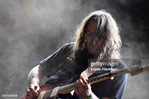 Adam Granduciel of The War On Drugs performs on the Paper Stage during day 1 of Grandoozy on September 14, 2018 in Denver, Colorado.