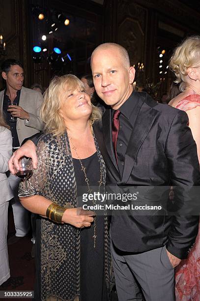 Writer Jennifer Salt and Director Ryan Murphy attend the after party for the premiere of "Eat Pray Love" at the Metropolitan Club on August 10, 2010...