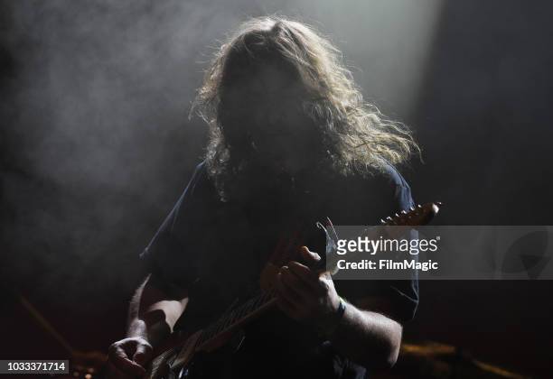Adam Granduciel of The War On Drugs performs on the Paper Stage during day 1 of Grandoozy on September 14, 2018 in Denver, Colorado.