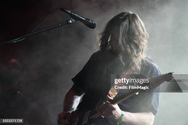 Adam Granduciel of The War On Drugs performs on the Paper Stage during day 1 of Grandoozy on September 14, 2018 in Denver, Colorado.