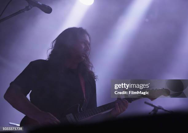 Adam Granduciel of The War On Drugs performs on the Paper Stage during day 1 of Grandoozy on September 14, 2018 in Denver, Colorado.