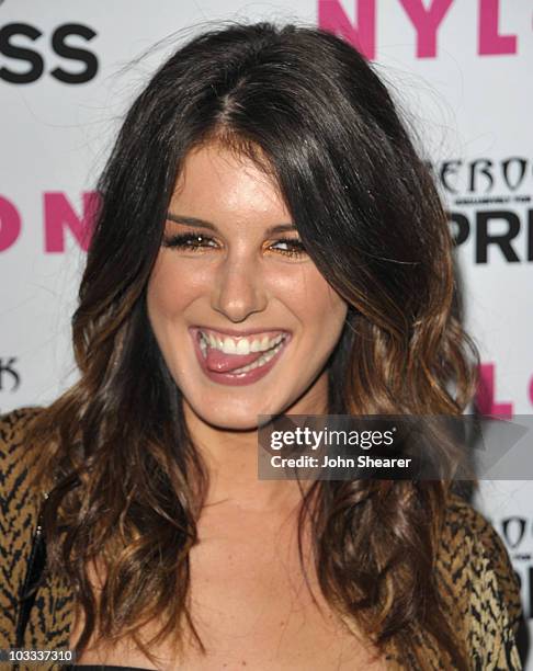 Shenae Grimes attends the Nylon + Express August Denim Issue Party at The London Hotel on August 10, 2010 in West Hollywood, California.