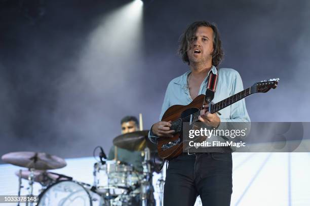 Christian Mazzalai of Phoenix performs on the Scissor Stage during day 1 of Grandoozy on September 14, 2018 in Denver, Colorado.