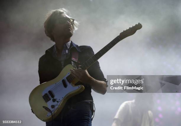 Laurent Brancowitz of Phoenix performs on the Scissor Stage during day 1 of Grandoozy on September 14, 2018 in Denver, Colorado.