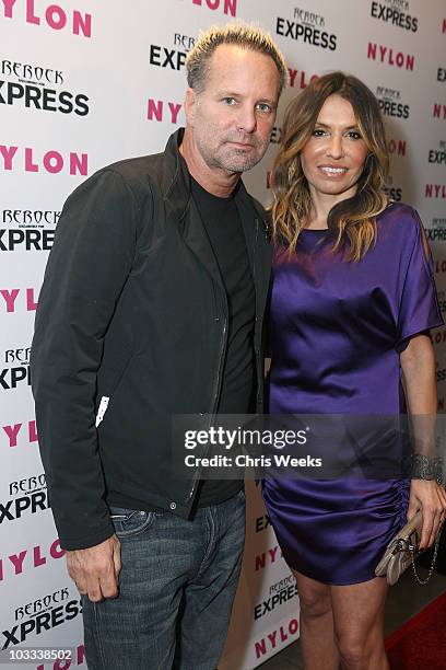Marvin Scott Jarrett and Jaqueline Jarrett attend a party for the Drew Barrymore NYLON cover at The London Hotel on August 10, 2010 in West...