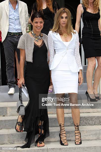 Carine Roitfeld attends the Dior show as part of Paris Fashion Week Fall/Winter 2011 at Musee Rodin on July 5, 2010 in Paris, France.