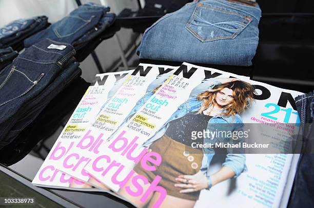 Atmosphere during the NYLON Magazine Denim Issue Launch Party hosted by Drew Barrymore at The London Hotel on August 10, 2010 in West Hollywood,...