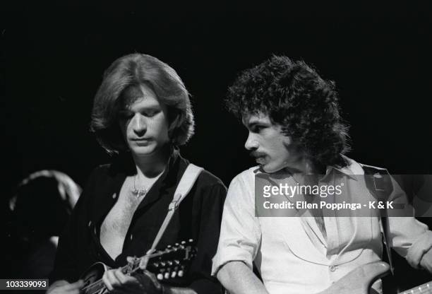 Daryl Hall and John Oates of Hall & Oates perform live on stage in Hamburg, Germany in February 1977