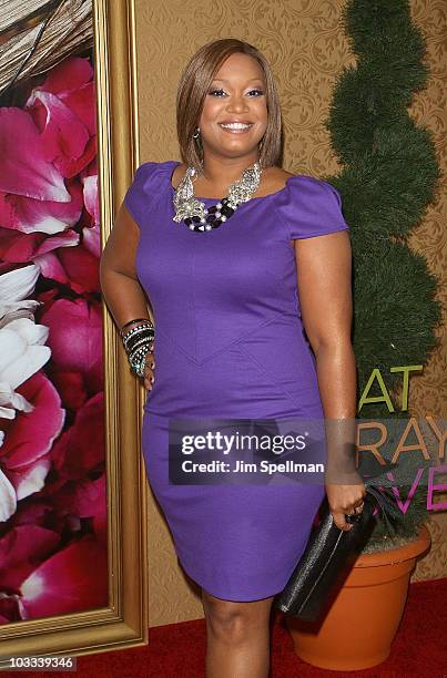 Personality Sunny Anderson attends the premiere of "Eat Pray Love" at the Ziegfeld Theatre on August 10, 2010 in New York City.