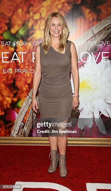 Actress Andrea Roth attends the premiere of "Eat Pray Love" at the Ziegfeld Theatre on August 10, 2010 in New York City.