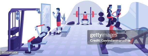 4点の筋トレ 女性イラスト素材 Getty Images 4点の筋トレ 女性イラスト素材 Getty Images