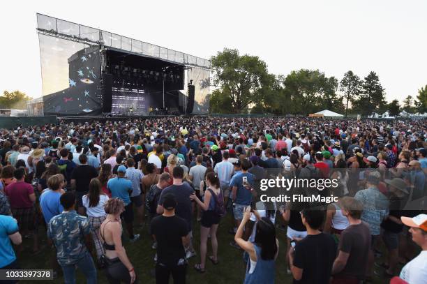 Phoenix performs on the Scissor Stage during day 1 of Grandoozy on September 14, 2018 in Denver, Colorado.