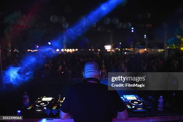 Doc Martin performs in The Break Room during day 1 of Grandoozy on September 14, 2018 in Denver, Colorado.