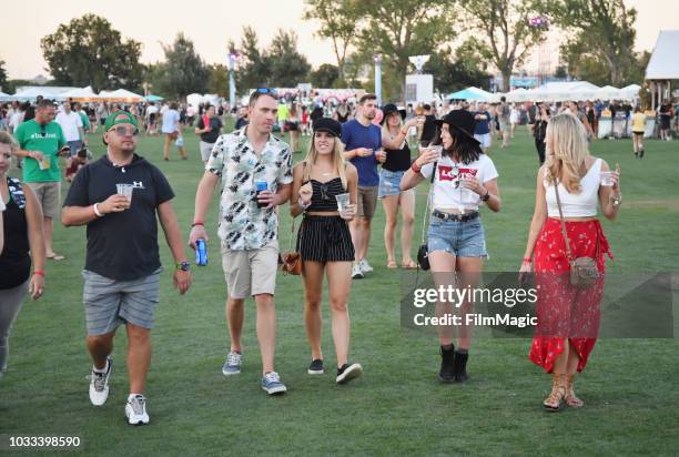 Festivalgoers attend day 1 of Grandoozy on September 14, 2018 in Denver, Colorado.