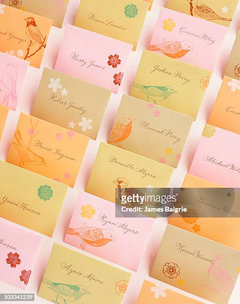 wedding placeards - place card stock pictures, royalty-free photos & images