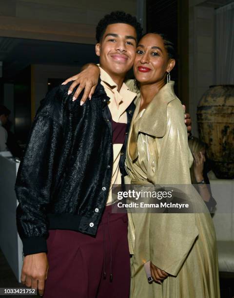 Marcus Scribner and Tracee Ellis Ross attend The Hollywood Reporter & SAG-AFTRA 2nd annual Emmy Nominees Night presented by Douglas Elliman at Avra...