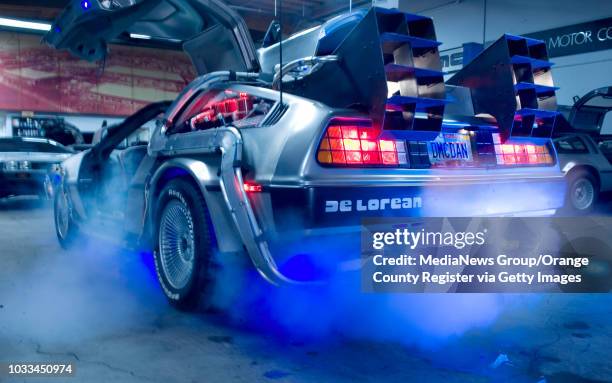 Danny Botkin's 1981 replica "Back to the Future" Delorean used for publicity events. ///ADDITIONAL INFO: - Photo by MINDY SCHAUER, The Orange County...