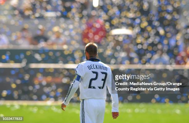 Staff Photo: SCOTT VARLEY - The L.A. Galaxy closed out their 2008 season with a 2-2 tie against FC Dallas. Confetti falls to the field after the...