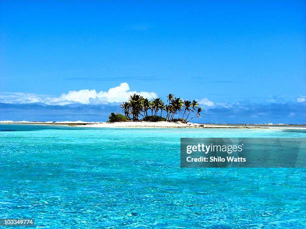 tiny island  - marshalleilanden stockfoto's en -beelden