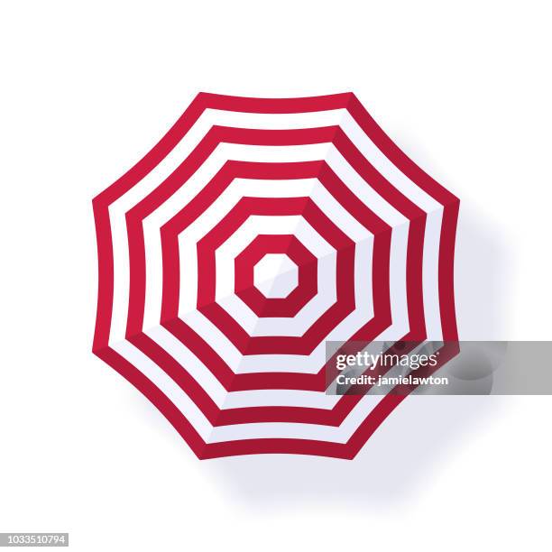 illustrazioni stock, clip art, cartoni animati e icone di tendenza di ombrellone ombrellone - red hot summer party