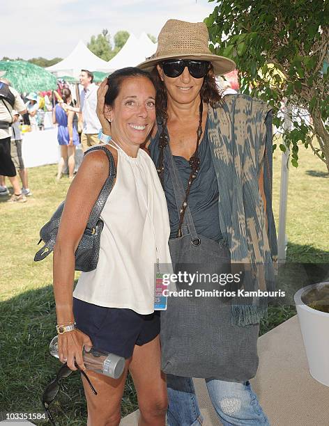 Faith Kates Kogan and Donna Karan attend Super Saturday 13 to Benefit Ovarian Cancer Research Fund hosted by InStyle Magazine at Nova's Ark Project...