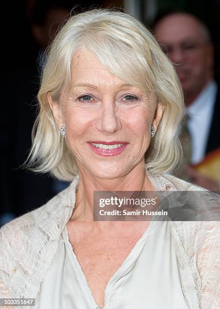 Dame Helen Mirren attends the Royal Premiere of Arabia 3D at London IMAX on May 24, 2010 in London, England.