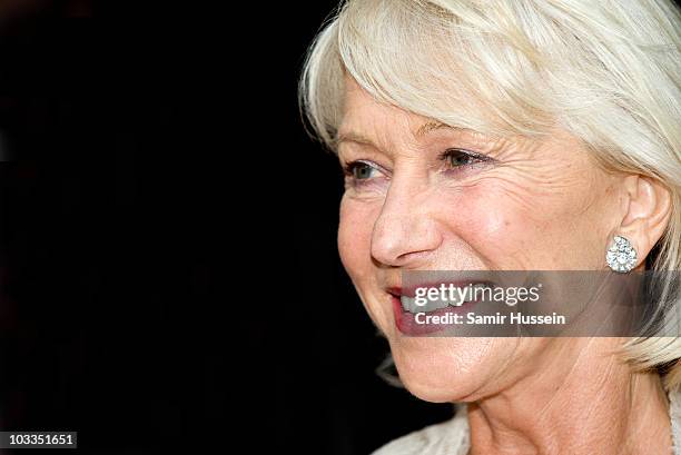 Dame Helen Mirren attends the Royal Premiere of Arabia 3D at London IMAX on May 24, 2010 in London, England.