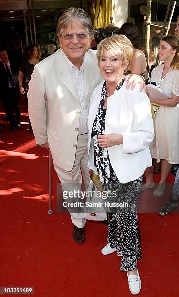 Gloria Hunniford and husband Stephen Way attend the Royal Premiere of Arabia 3D at London IMAX on May 24, 2010 in London, England.