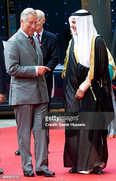 Prince Charles, Prince of Wales and HRH Prince Turki Al Faisal Bin Abdul Aziz Al Saud attend the Royal Premiere of Arabia 3D at London IMAX on May...
