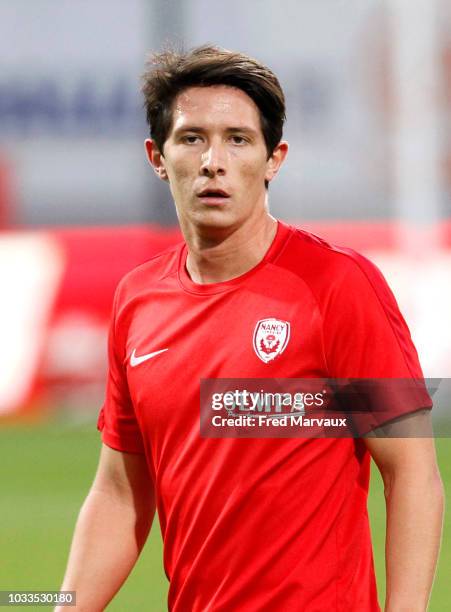 Laurent Abergel of Nancy during the French Ligue 2 match between Nancy and Le Havre on September 14, 2018 in Nancy, France.