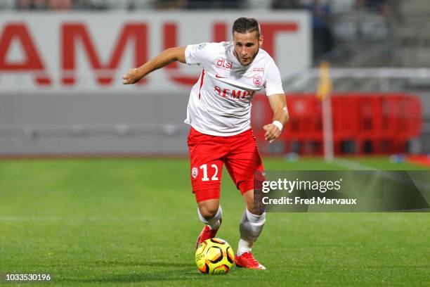 Loris Nery of Nancy during the French Ligue 2 match between Nancy and Le Havre on September 14, 2018 in Nancy, France.