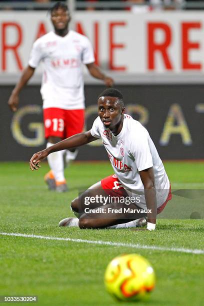 Modou Diagne of Nancy during the French Ligue 2 match between Nancy and Le Havre on September 14, 2018 in Nancy, France.