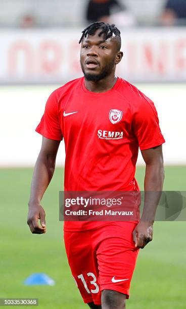 Serge Nguessan of Nancy during the French Ligue 2 match between Nancy and Le Havre on September 14, 2018 in Nancy, France.