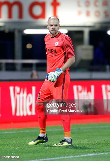Sergey Chernik of Nancy during the French Ligue 2 match between Nancy and Le Havre on September 14, 2018 in Nancy, France.