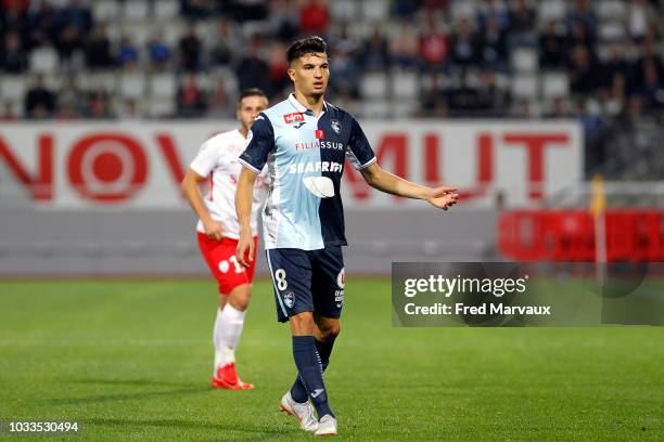 Zinedine Ferhat of Le Havre during the French Ligue 2 match between Nancy and Le Havre on September 14, 2018 in Nancy, France.