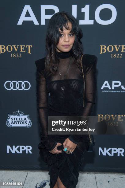 Fefe Dobson attends the Artists For Peace And Justice Festival Gala 2018 Presented By BOVET at Windsor Arms Hotel on September 8, 2018 in Toronto,...