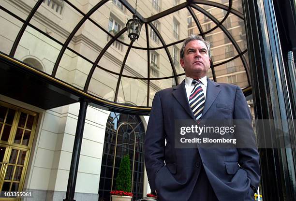 Attorney Marc Dreier poses for photographs outside the Four Seasons Hotel in Buenos Aires, Argentina, on Tuesday, Dec. 2, 2003. Dreier, who...