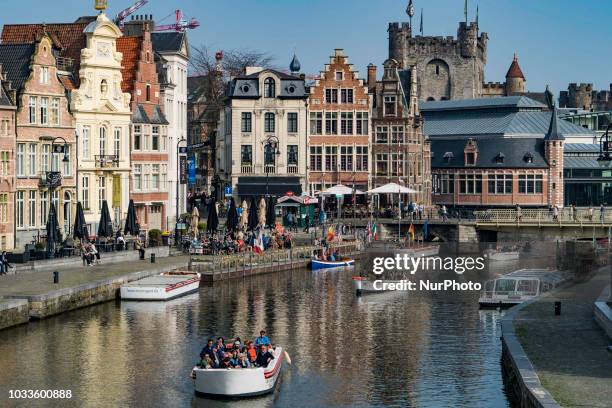 Images of the historic and popular for tourists city of Ghent in Belgium. Ghent is the capital of East Flanders and is located in the Flemish region...