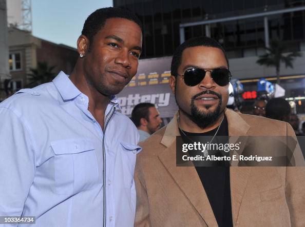 Actor Michael Jai White and actor Ice Cube arrive at the premiere of... News Photo - Getty Images