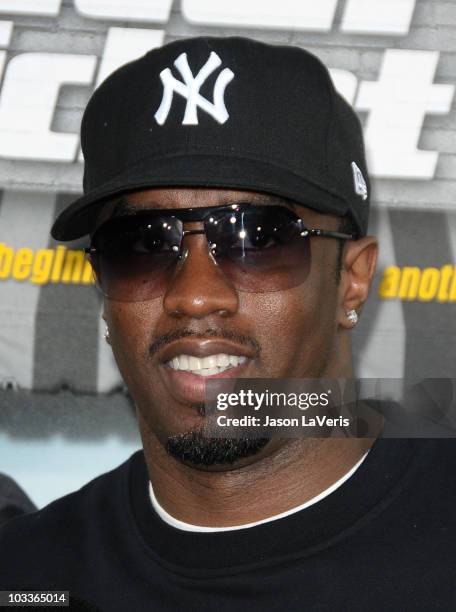 Sean "Diddy" Combs attends the premiere of "Lottery Ticket" at Grauman's Chinese Theatre on August 12, 2010 in Hollywood, California.