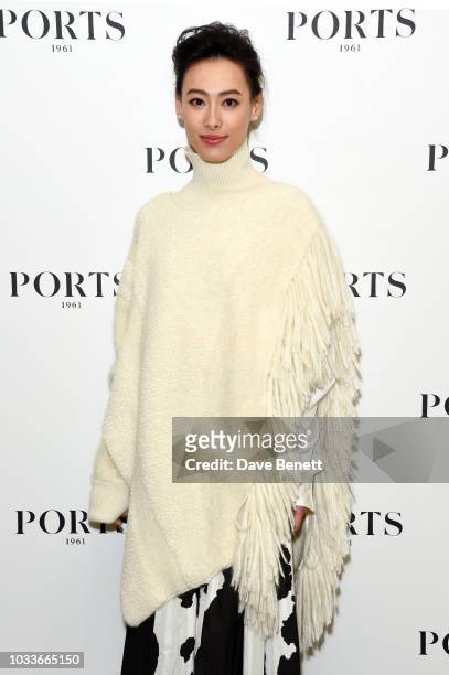 Isabella Leong attends the Ports 1961 Spring Summer 2019 Show on September 15, 2018 in London, England.
