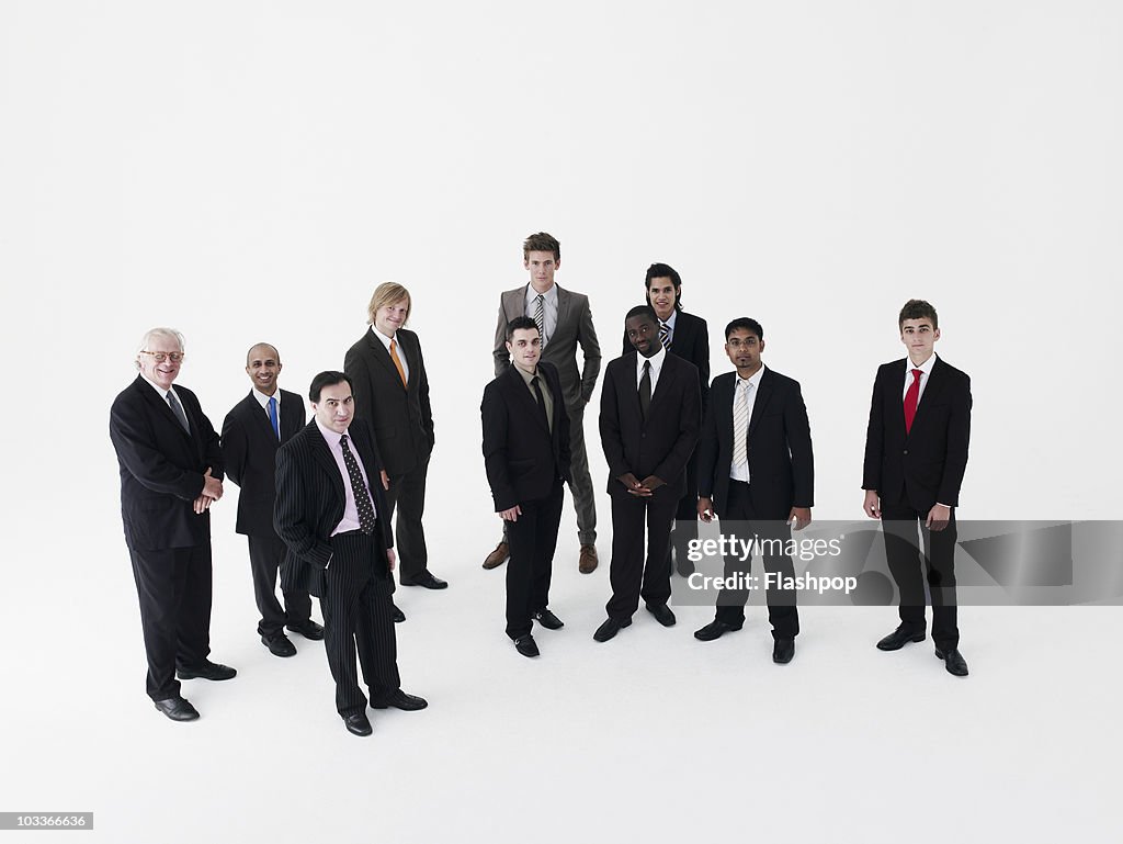 Group portrait of businessmen