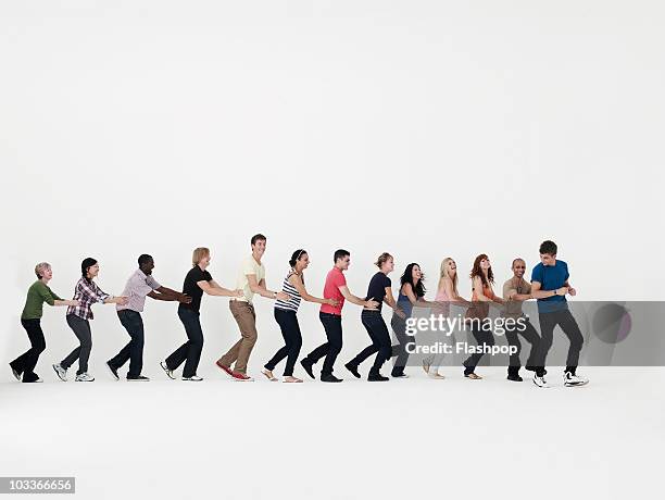 Get In Line Dancing In A Line Photos and Premium High Res Pictures - Getty Images